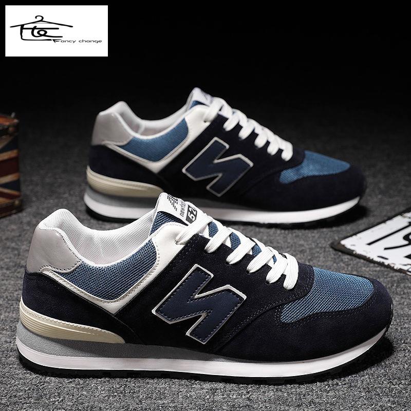 Hàng Có Sẵn Bán Chạy~Giày Thể Thao Chạy Bộ Hình Chữ N Thoáng Khí Khử Mùi Phong Cách Hàn Quốc Phù Hợp Với Mùa Xuân Và Mùa Thu