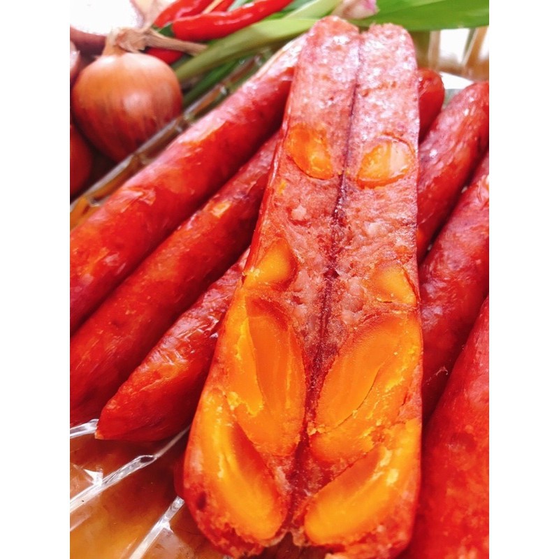 Lạp Xưởng Tôm Trứng Muối 500g