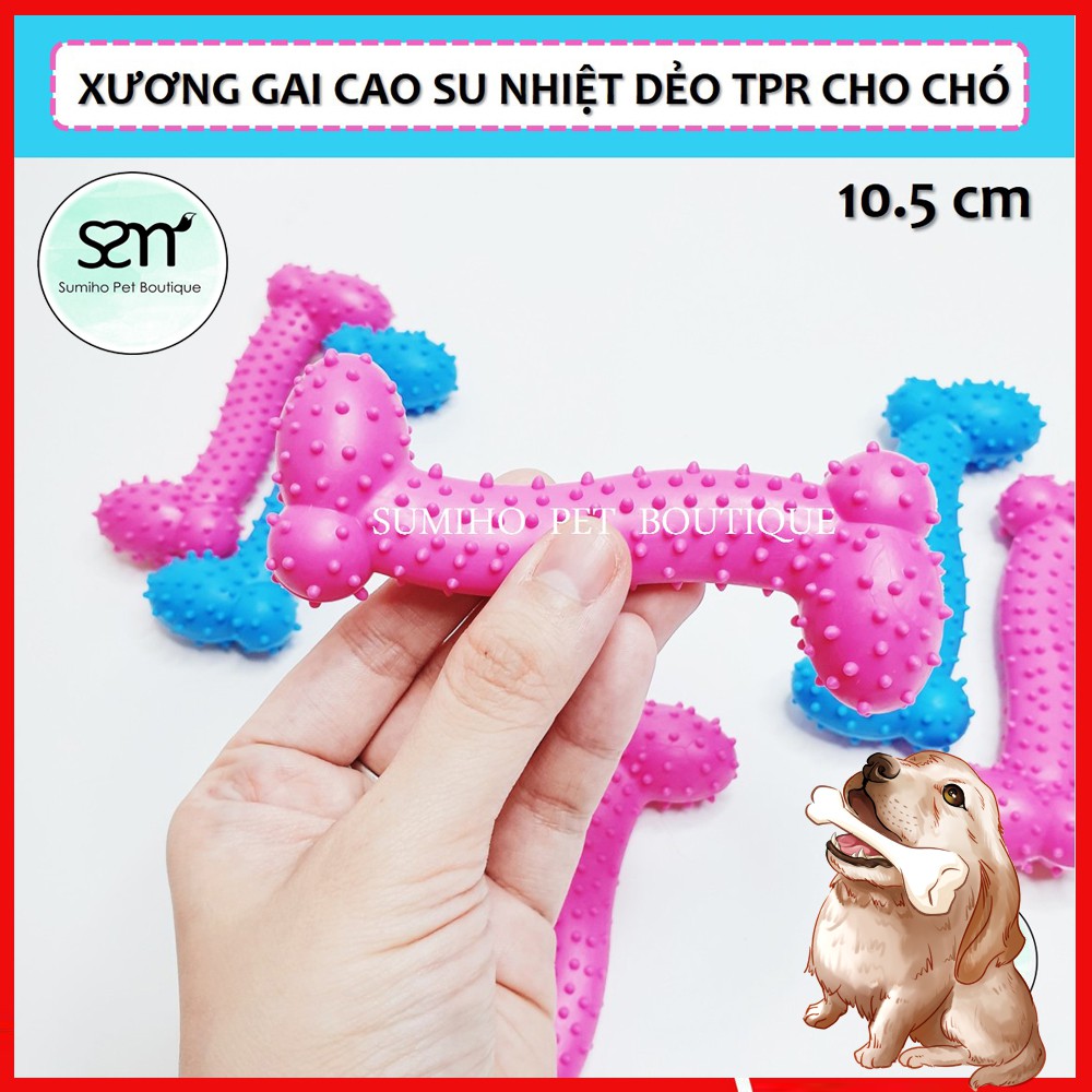 Đồ chơi tương tác với thú cưng Sumiho - Xương nhựa dẻo (giao màu ngẫu nhiên)