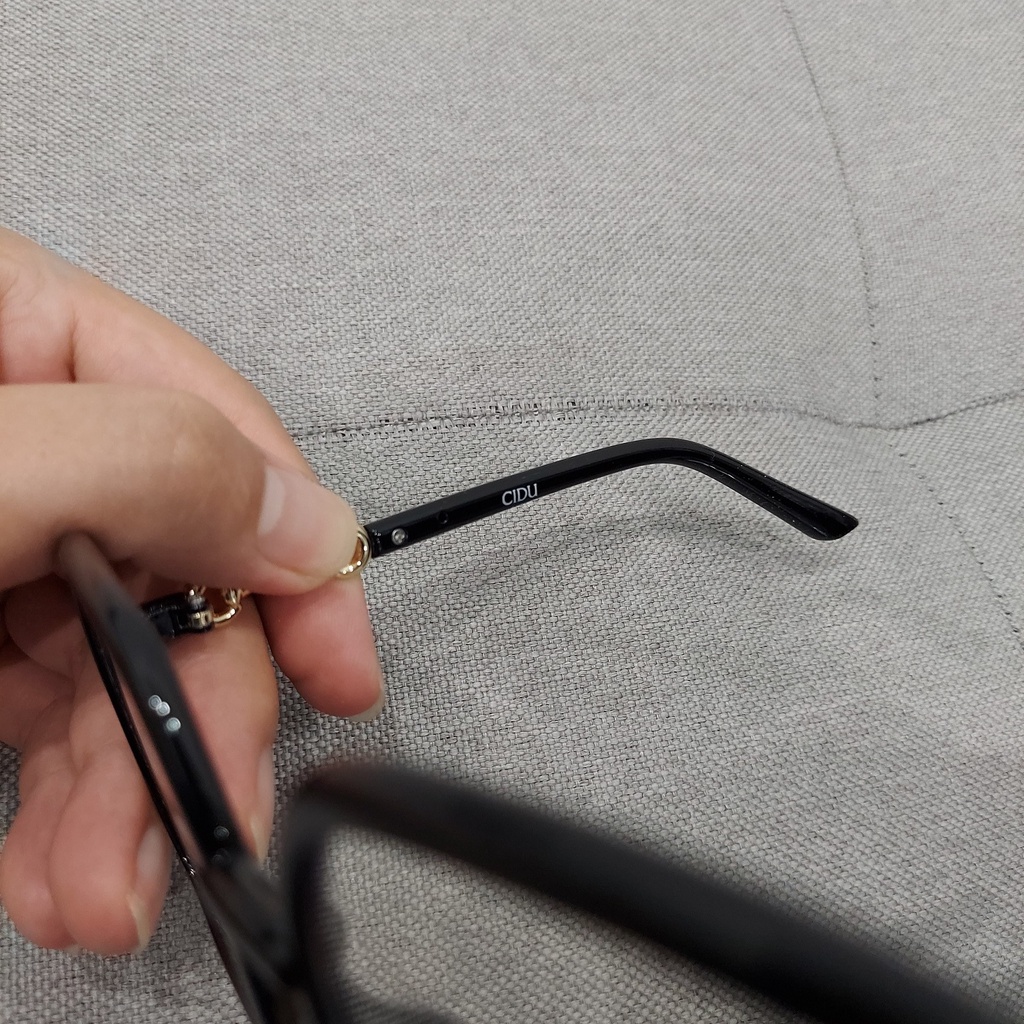 Kính Trắng Bản To Gọng Đen Thời Trang Cidu Mk23