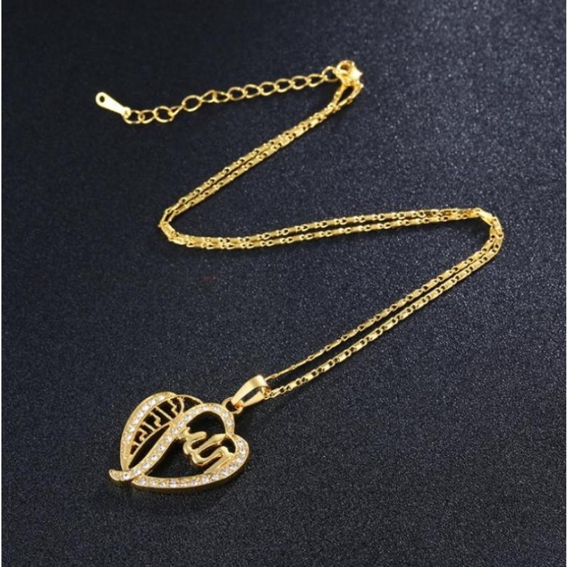 Vòng cổ Mặt Trái Tim Đính Đá 2022 Thời Trang