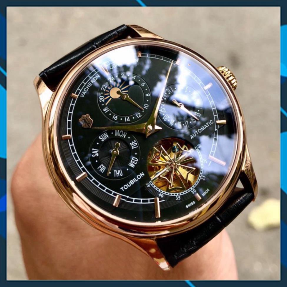 Đồng hồ Nam V.979 máy nhật, mẫu 5kim lộ cơ cánh khế, nhiều màu lựa chọn , dòng cơ Automatic size 40mm , Đồng hồ thật giá
