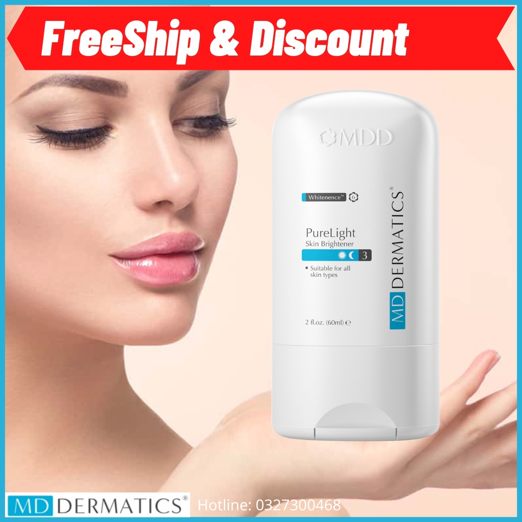 Kem Làm Trắng Da Bước Đầu PureLight (chai số 3). HSD Date mới nhất. Chính Hãng MD Dermatics