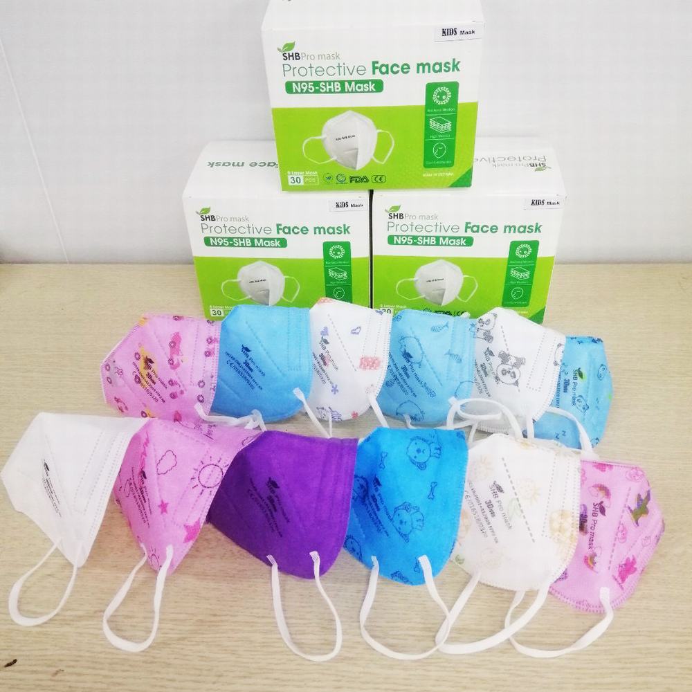 Khẩu Trang Trẻ Em N95 - SHB Pro Mask Kids - Khẩu Trang Nhiều Màu cho Bé Trai và Bé Gái - Baoan-fs.com