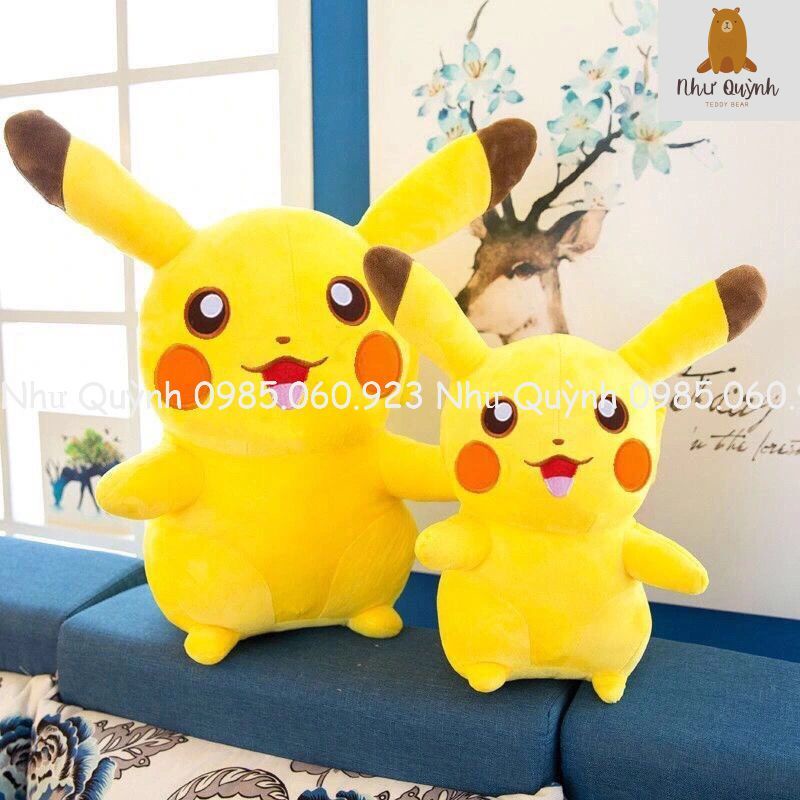 [HÀNG NHẬP KHẨU] GẤU BÔNG PIKACHU-GỐI ÔM PIKACHU-THÚ NHỒI BÔNG PIKACHU CAO CÂP