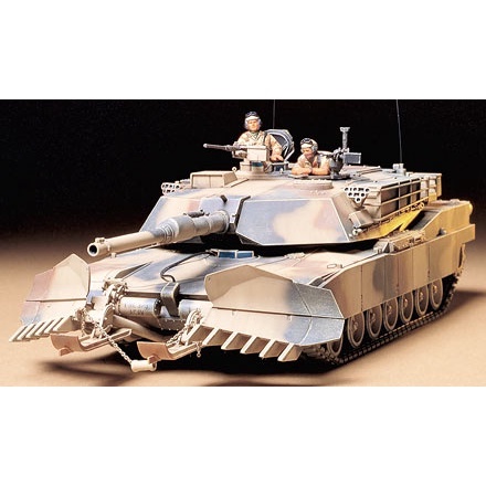 Mô Hình Lắp Ráp Xe Tăng Quân Sự Hoa Kỳ 1/35 SCALE U.S. M1A1 ABRAMS WITH MINE PLOW Tamiya 35158