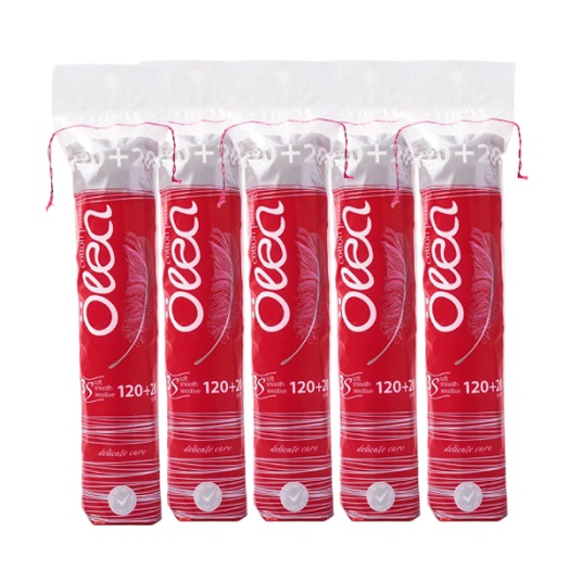 Bông Tẩy Trang Olea 100% Cotton 120+20 Miếng