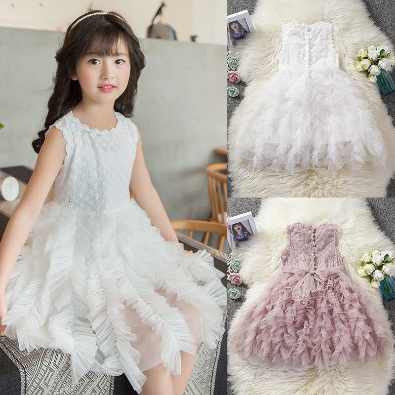 Đầm Xoè Tulle Phong Cách Công Chúa Cho Bé Gái