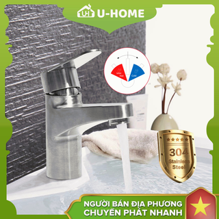 U-HOME Vòi Rửa Mặt Lavabo chất lượng cao Vòi lavabo nóng lạnh inox SUS 304 S20-103