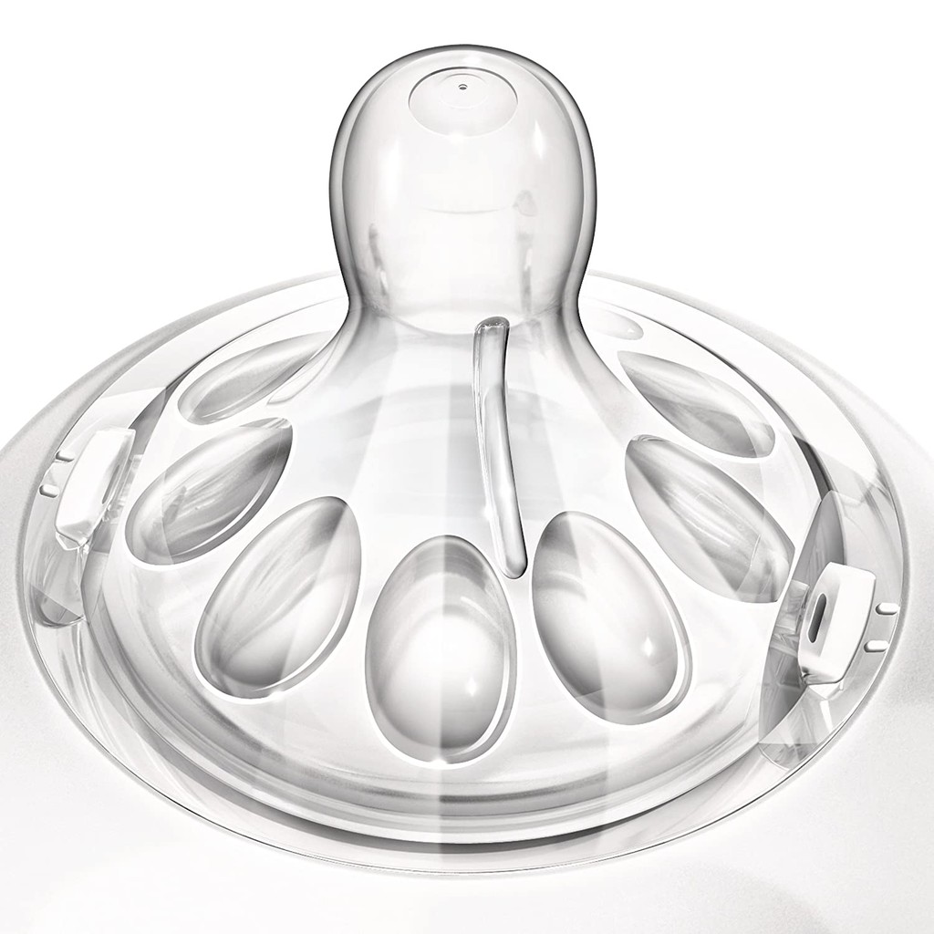 [Bill Mỹ] Núm ti Avent/ Núm Ty Phillip Avent cho Bình Sữa Avent Natural Cổ Rộng Màu Tím