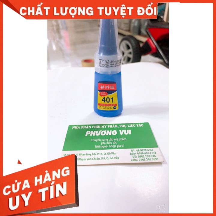 keo dán móng giả  dán đá 401-siêu chắc giúp cho thợ nai dễ dàng gắn móng giả