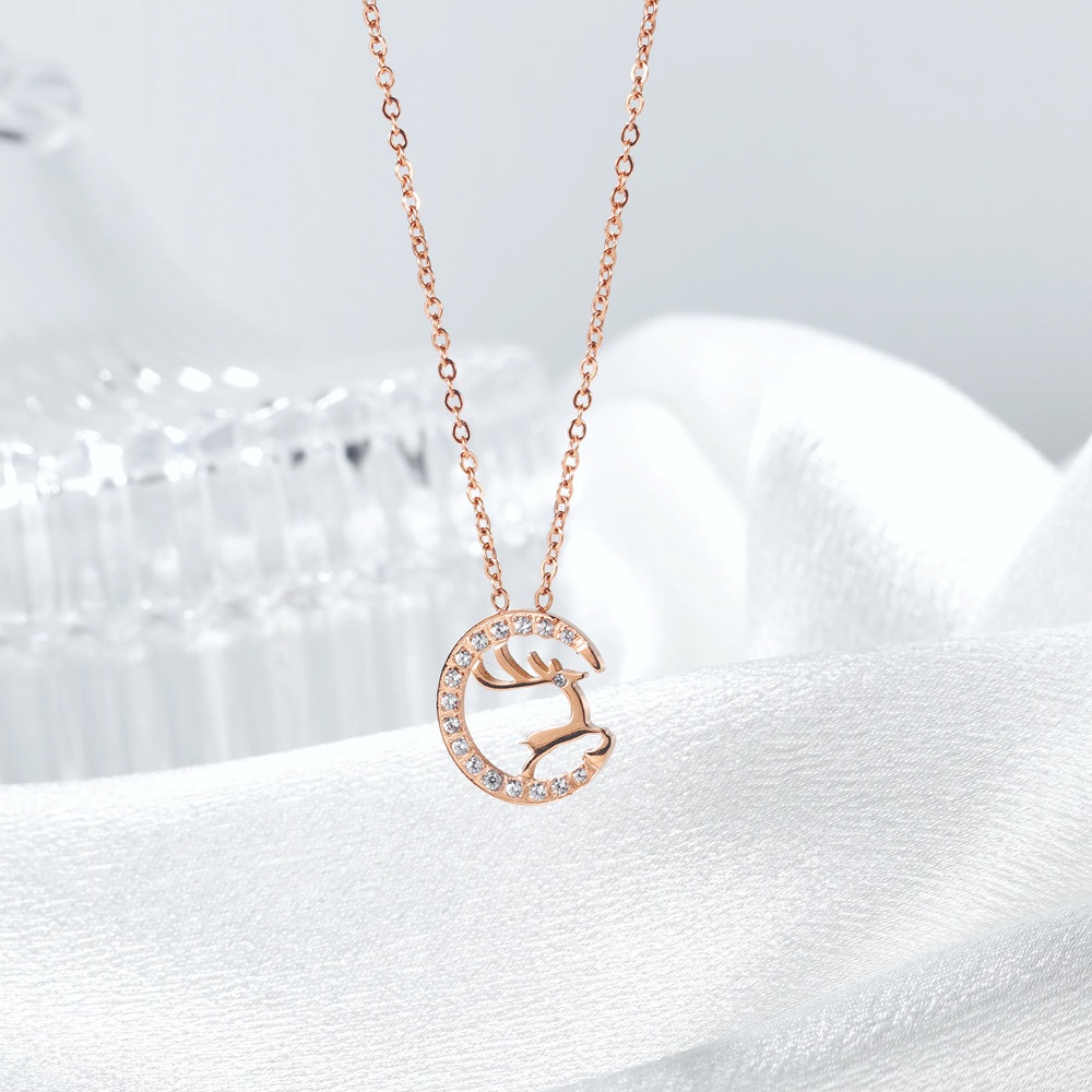 Dây chuyền nữ mạ bạc 925 đẹp thanh mảnh cao cấp trang sức CINLA DC041