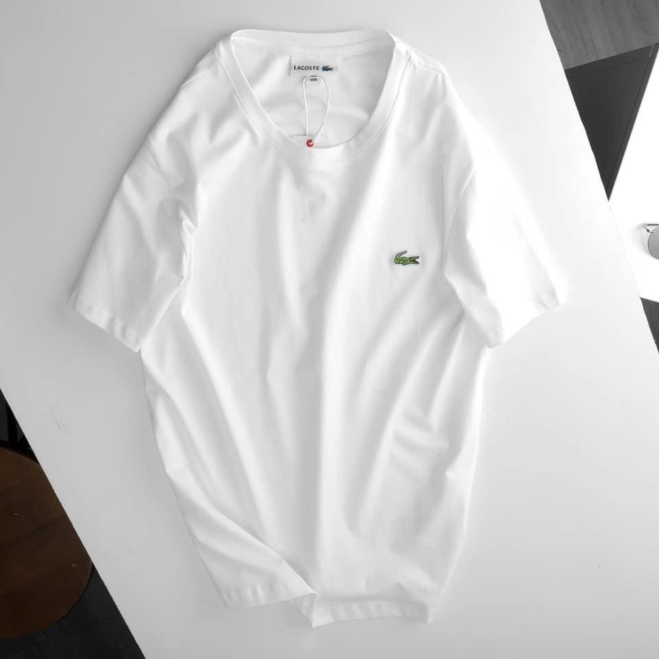 Áo Thun Lacoste Nam Cổ Tròn Vải Cotton Thông Hơi Thoáng Mát