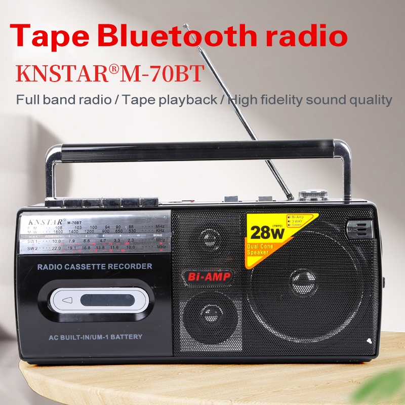 Bốn phân đoạn cổ ông già ghi băng ghi âm radio usb thẻ sd bluetooth