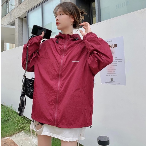 ZHELIHANGFEI Áo Khoác Chống Nắng Tay Dài Dáng Rộng Dễ Phối Đồ