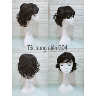 [tặng lưới]TÓC GIẢ CẢ ĐẦU TRUNG NIÊN MẪU 04