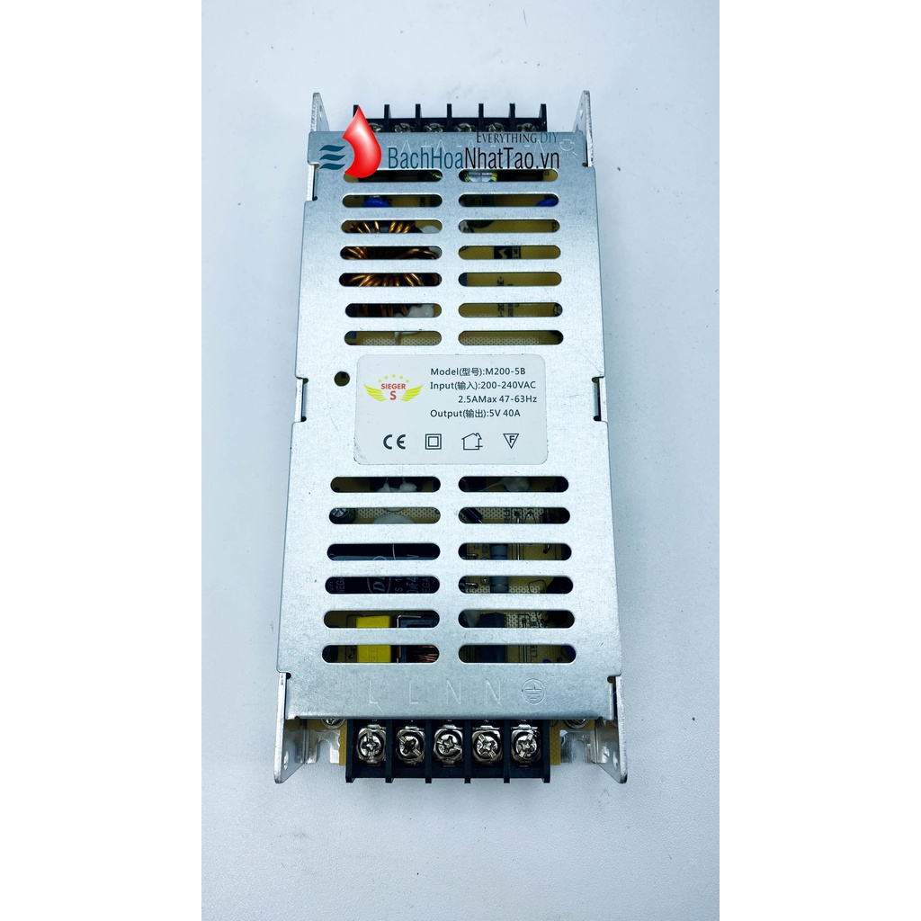 Nguồn tổ ong 5v-40a 200w mỏng