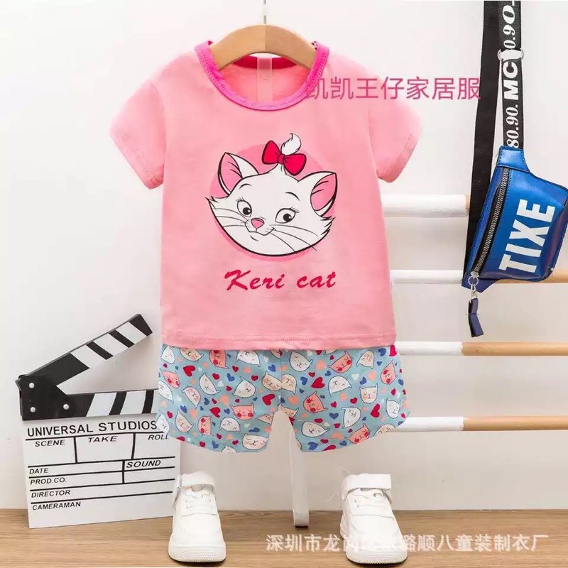 Bộ cotton bé trai bé gái xuất hàn