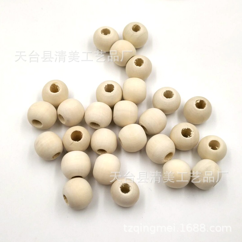 Hạt Gỗ Tròn Làm Trang Sức 10 / 12 / 16 / 20 / 25mm Độc Đáo HANDMADE