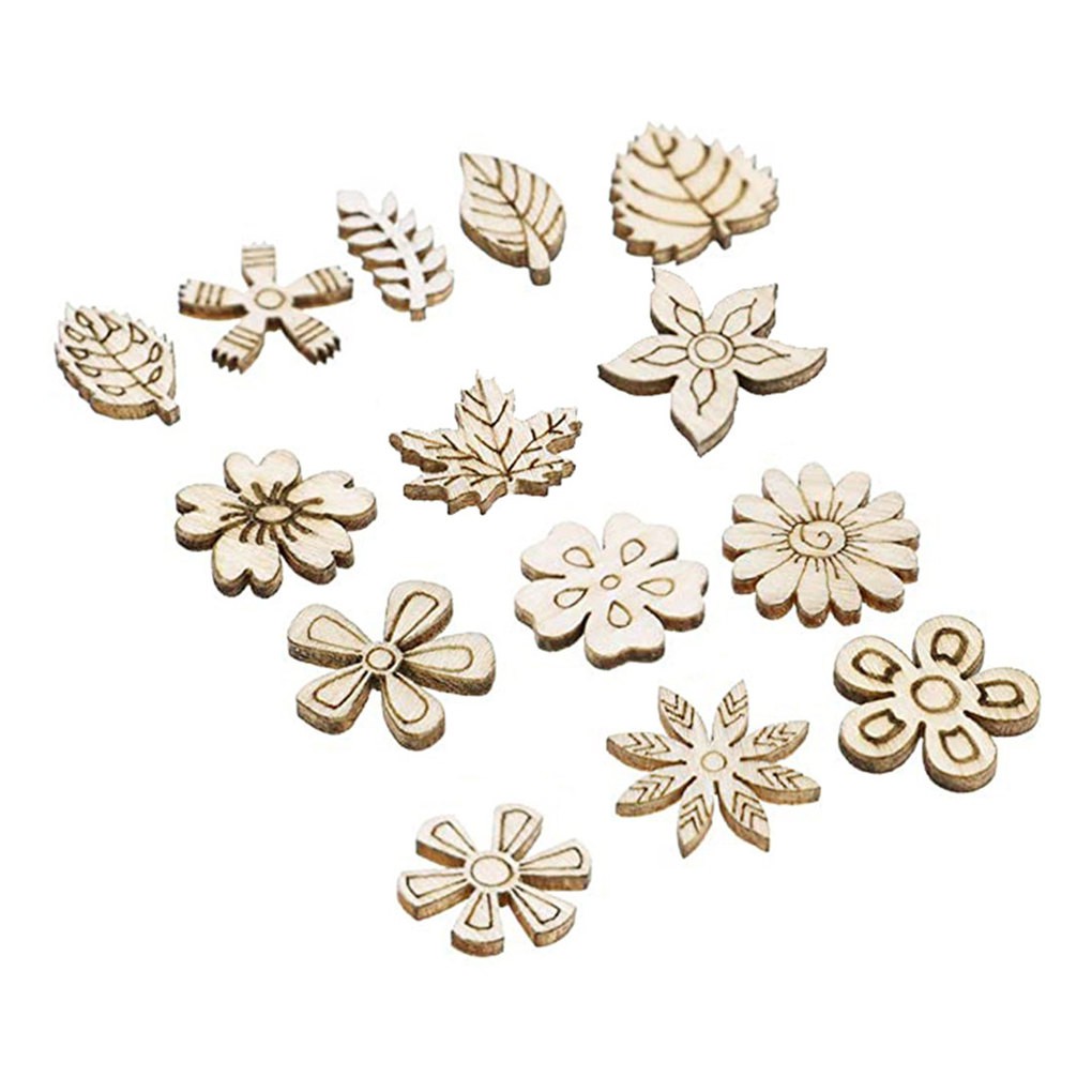Set 50 Miếng Gỗ Tự Trang Trí Lưu Bút Cho Bé