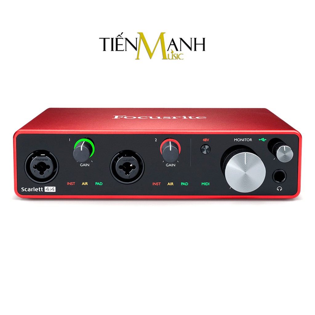 [Tặng Cable] Focusrite Scarlett 4i4 Gen 3 Sound Card Âm Thanh  - Focus USB Audio SoundCard (3rd - Gen3)