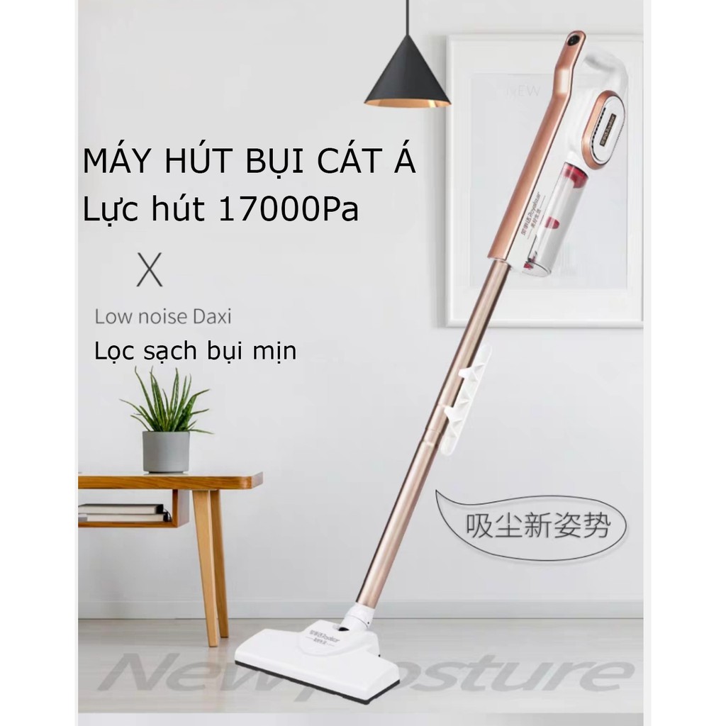 Máy hút bụi cầm tay gia đình CÁT Á 2 trong 1 công suất 600W