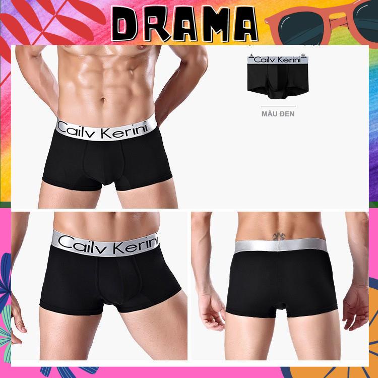 Quần lót đùi nam, Quần sịp nam boxer cotton cao cấp Phong cách Thể thao đai lớn co giãn 4 chiều thoáng mát DRAMA SIP006