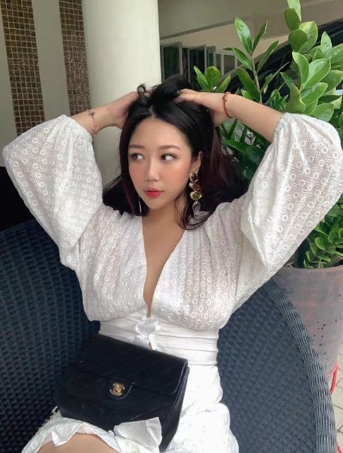 Đầm xòe tiểu thư xinh Ảnh thật ở cuối