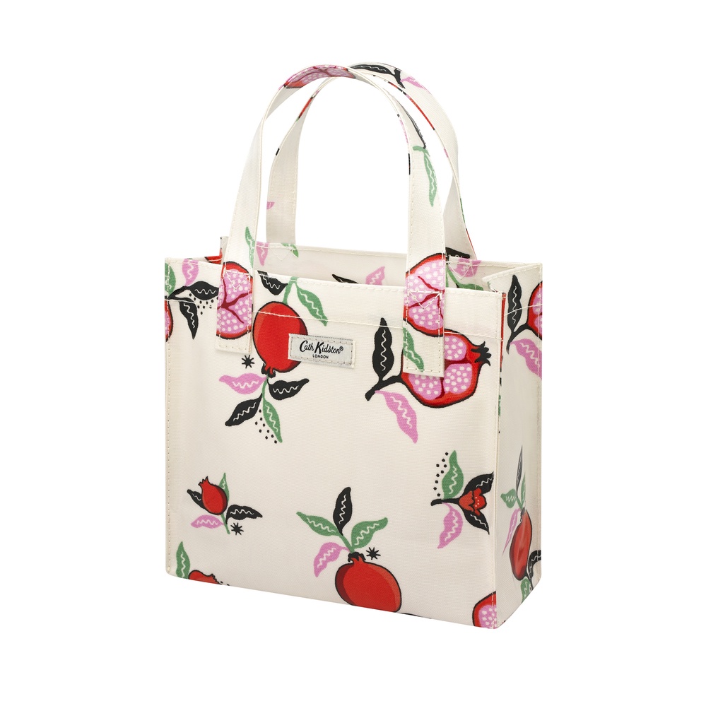 Cath Kidston - Túi đeo tay/Small Bookbag - Pomegranate - Cream -1049022