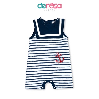 Bộ quần áo sơ sinh body cộc tay DEROSAKIDS cho bé 3 - 12 tháng ASBBZ538BD