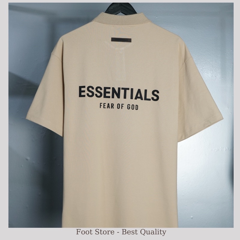 Áo polo Essentials in nổi cao cấp Áo polo Essentials siêu cấp