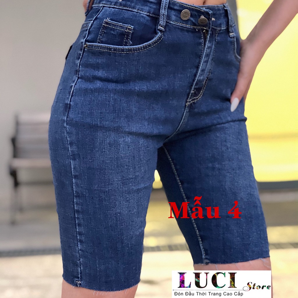 5 Mẫu Quần jean ngố/lửng lưng cao (Hình thật 100%), Co dãn tốt kiểu rẻ đẹp - LUCI Store - JN12
