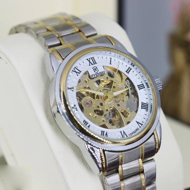 Đồng hồ cơ nam automatic Chính Hãng HVENSHI - đồng hồ cơ lộ máy 2020