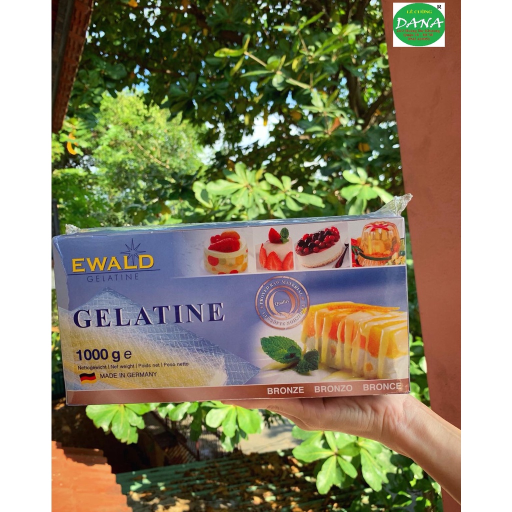 Gelatin lá đức 1kg hộp