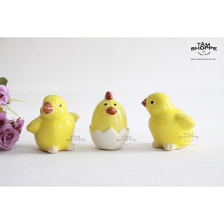 Tượng gà con lông vàng Super cute TTTM