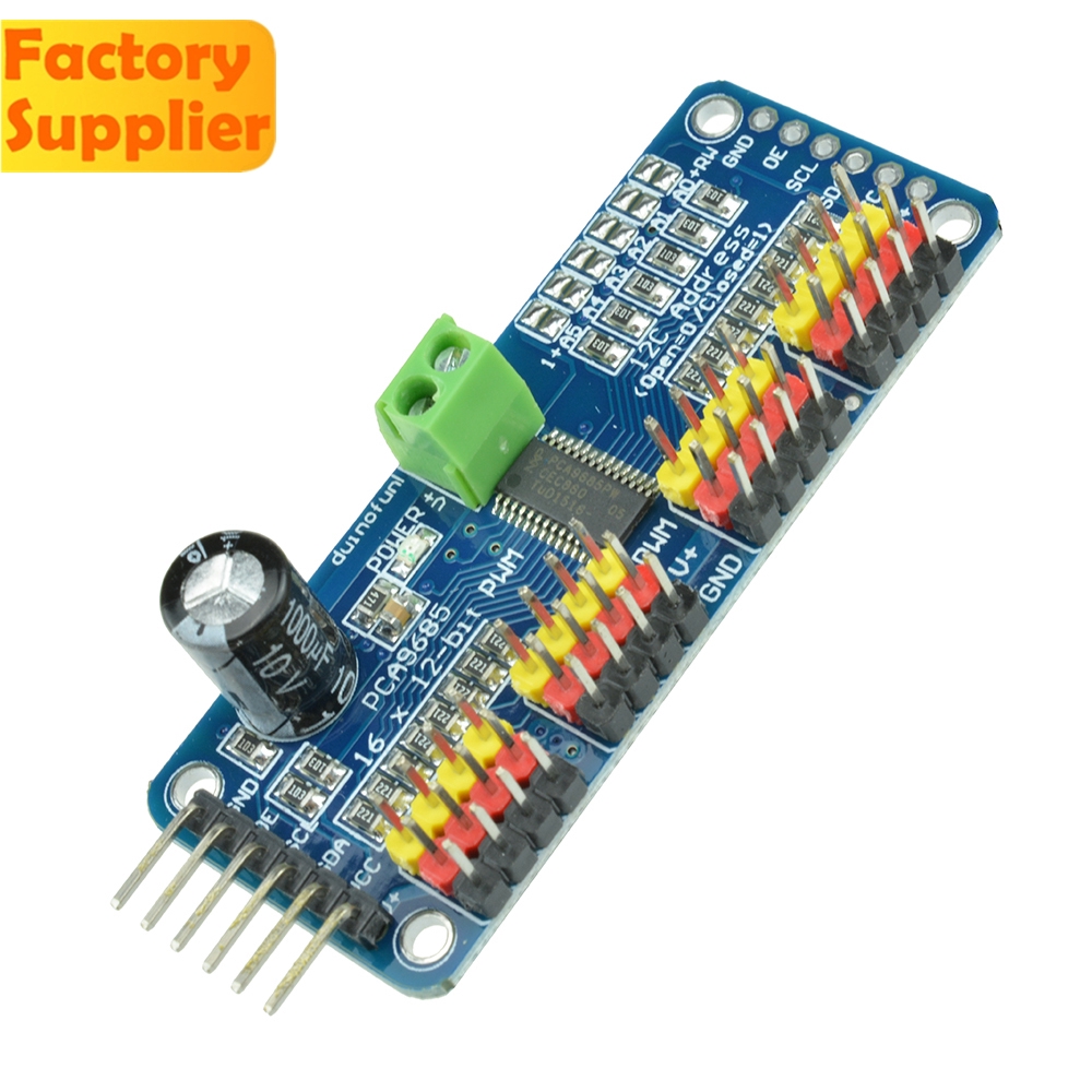 Mô Đun Pca9685 16ch 12-bit Pwm I2C Iic Giao Diện I2C Iic Cho Arduino