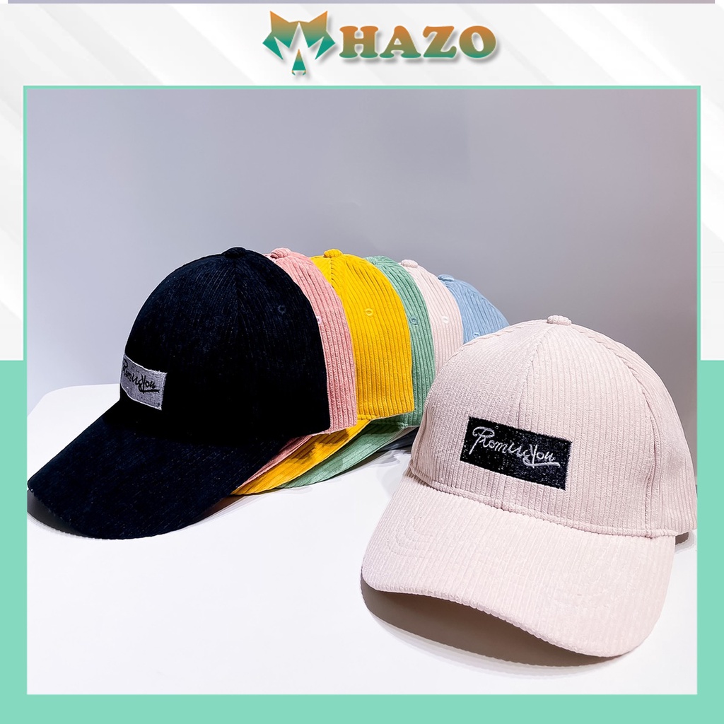 Mũ Lưỡi Trai Nón Kết Nhung Cao Cấp Thêu Chữ Pro You 441 Phong Cách Ulzzang Form Unisex Nam Nữ - Hazo