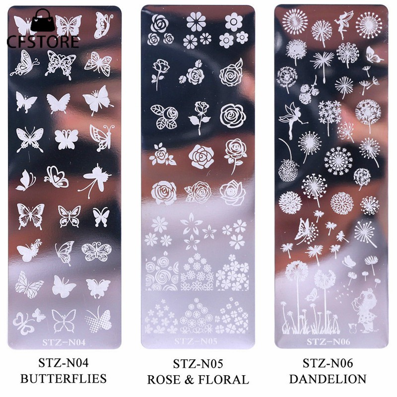 Bảng họa tiết hoa đẹp mắt dùng in trang trí móng tay