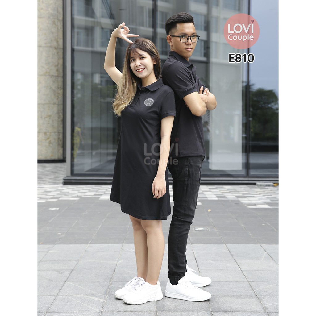 Đồ Đôi - ÁO ĐÔI - Áo váy thun đôi đẹp E810 - LoviCouple - Có FeedBack