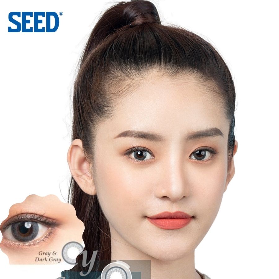 Kính áp tròng có màu 1 tháng THIÊN HÀ OPTICAL SEED monthly colour lens số 1 nhật bản độ cận đến 8.00 ẩm kháng khuẩn