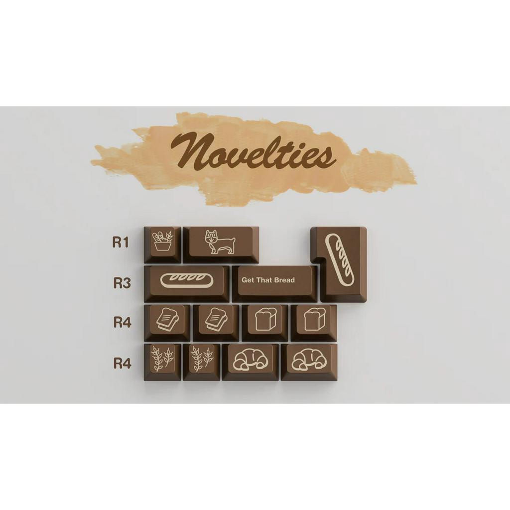 Bộ nút bàn phím cơ | Keycap GMK Bread  | ABS Doubleshot | Hàng Chính Hãng
