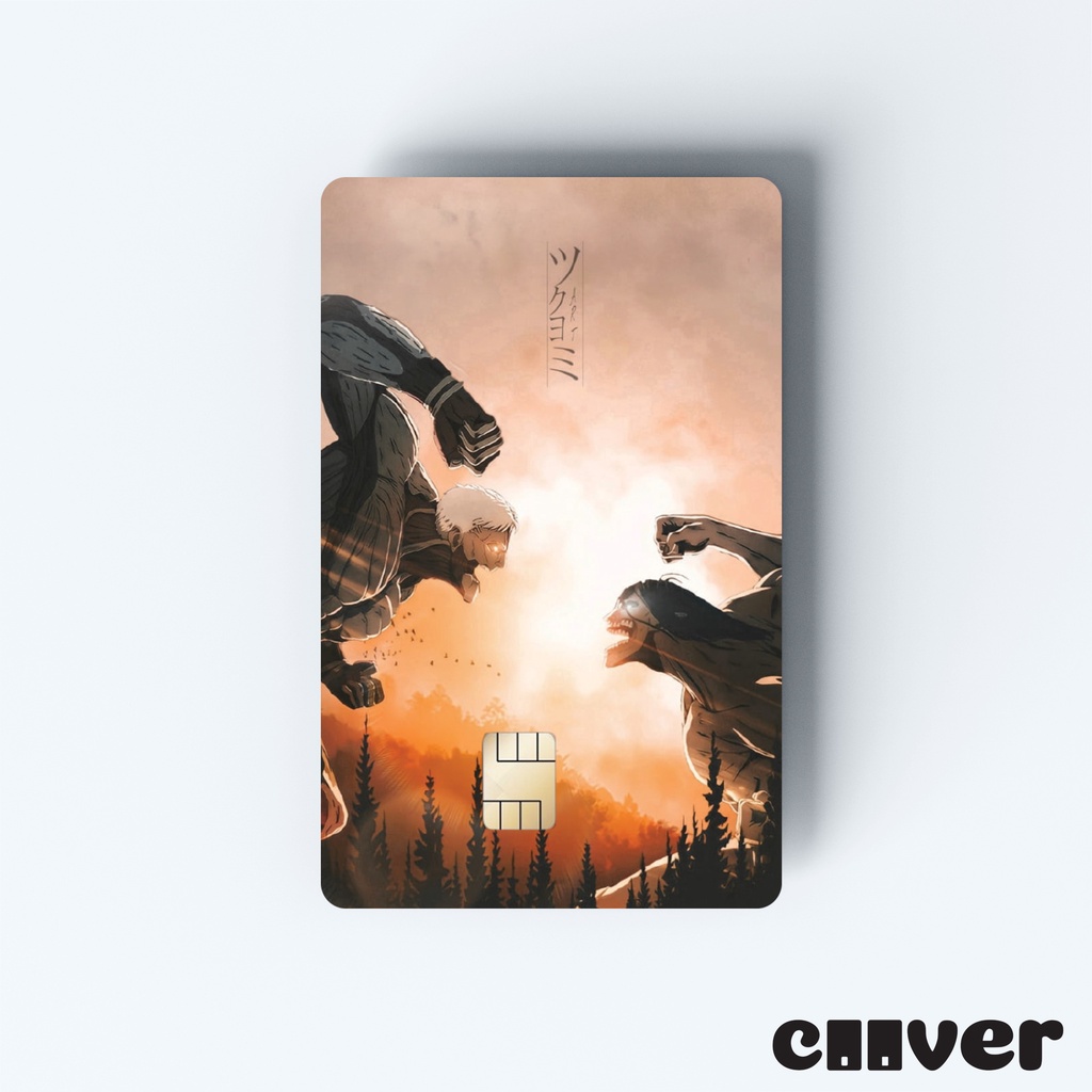 ATTACK ON TITAN1 - Miếng dán thẻ FREESHIP – Miếng dán thẻ ngân hàng/thẻ ATM, thẻ chung cư, thẻ thang máy, thẻ gửi xe,...