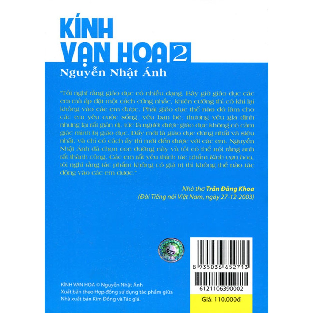 Sách-Kính vạn hoa (bộ dày 9 tập) - Tập 2