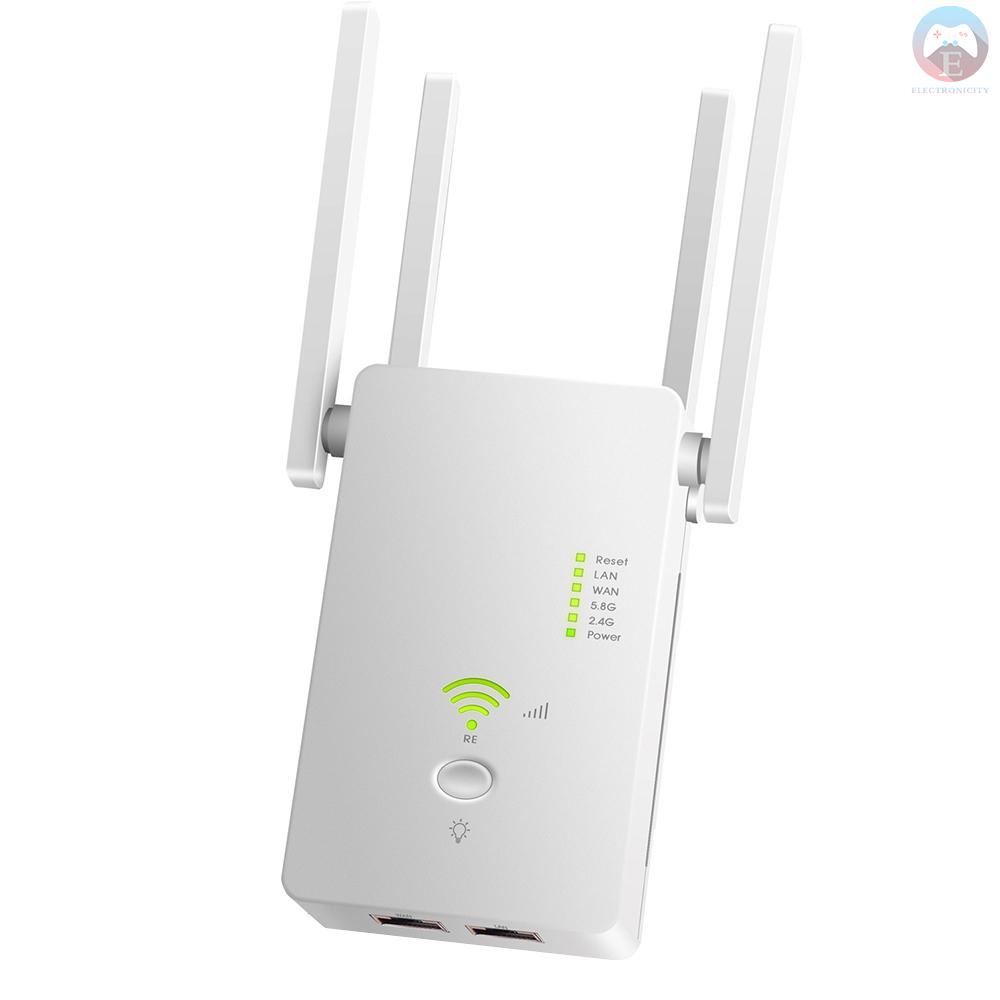 Ĕ  AC1200Mbps Wireless Access Point Long Range Extender 802.11n Wireless WiFi Repeater WiFi Booster 2.4GHz/5.8GHz Wi-Fi Amplifier WiFi Router