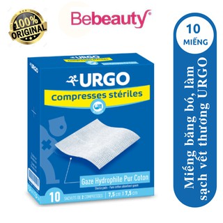 Urgo compresses steriles 7.5cm x 7.5 cm 10 miếng