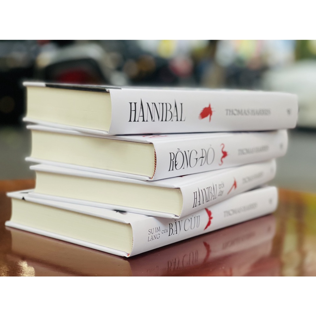 Sách– HANNIBAL series – Thomas Harris – Sự im lặng của bầy cừu, Rồng đỏ, Hannibal, Hannibal trỗi dậy - giới hạn 300 hộp