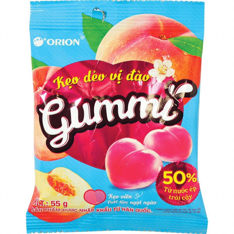 Kẹo dẻo gummi Đào / Nho