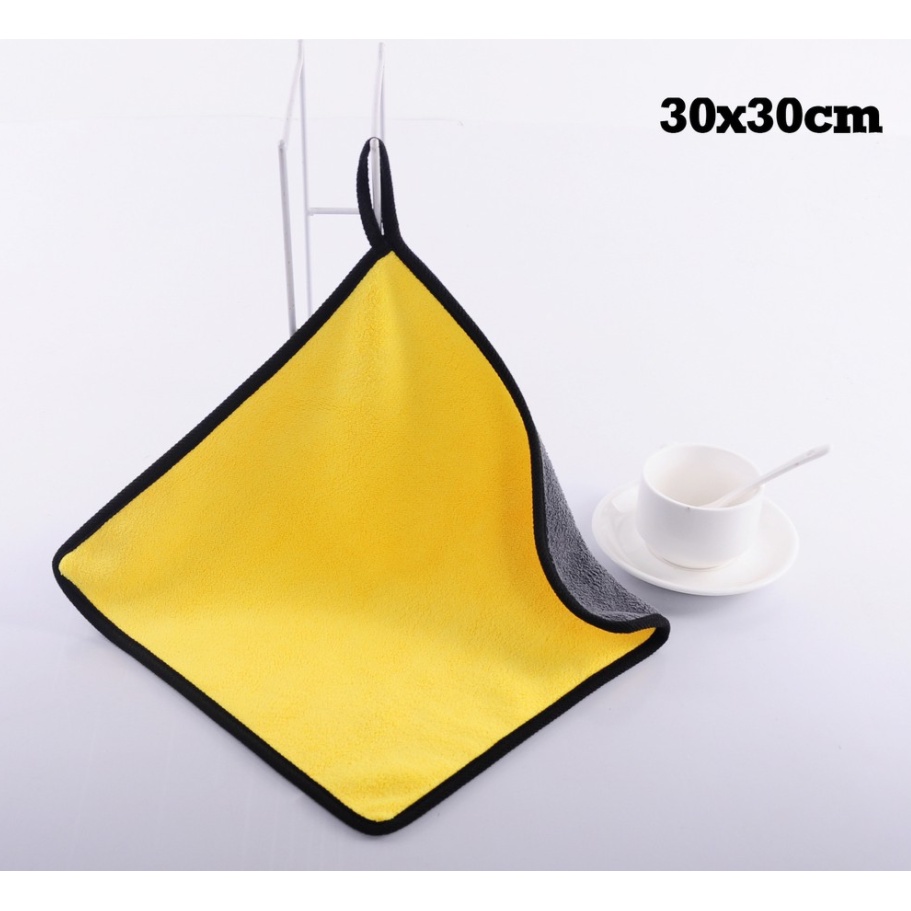 Khăn Lau Xe Ô Tô Đa Năng Siêu Thấm Kích Thước 30cm x 30cm