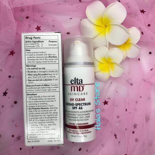 Elta MD - Kem chống nắng siêu kháng nước UV Sheer Broad - spectrum SPF 50+ 10ml