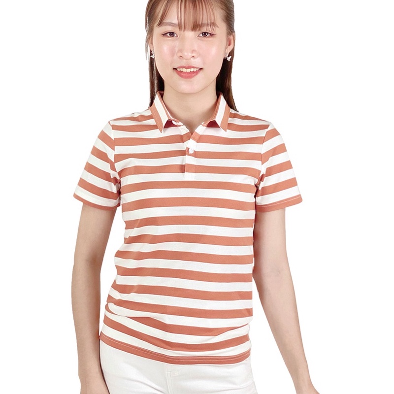 Áo thun nữ Cổ Sơ Mi (Cổ trụ) TOLI, chất cotton 4 chiều mềm mịn, co dãn Màu Hồng Dâu